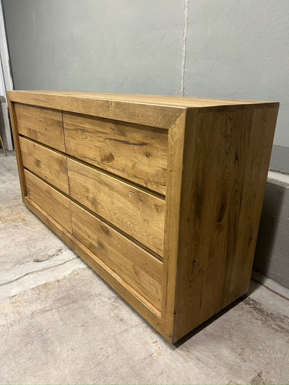 RH RECLAIMED OAK 6- DRAWER DRESSER