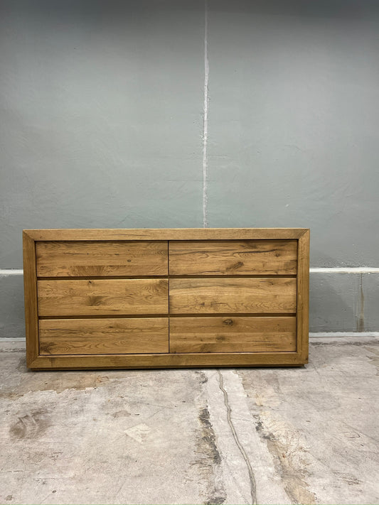 RH RECLAIMED OAK 6- DRAWER DRESSER
