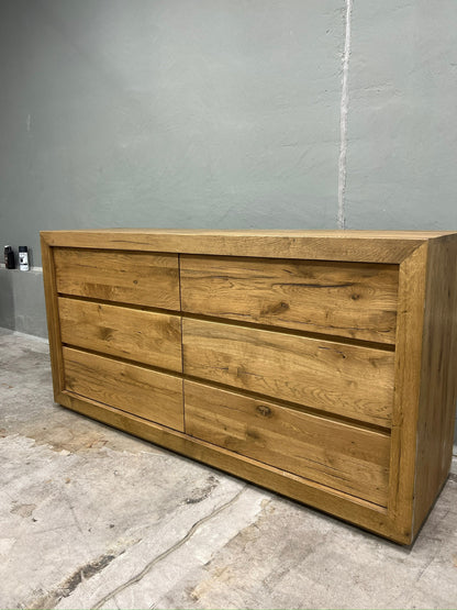 RH RECLAIMED OAK 6- DRAWER DRESSER