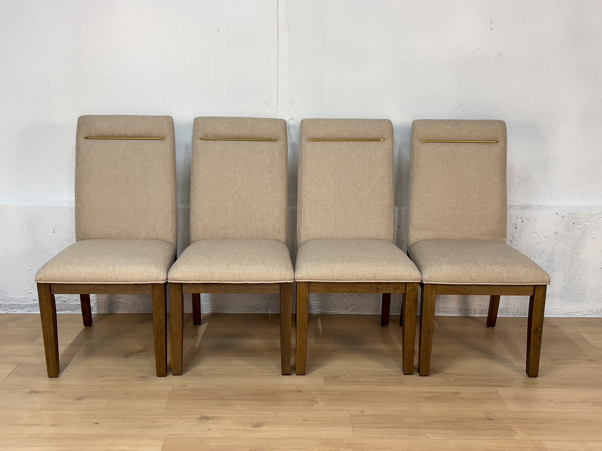 Crystal City Garland Parsons Dining Chairs in Toffee – Set of 4 – Open Box