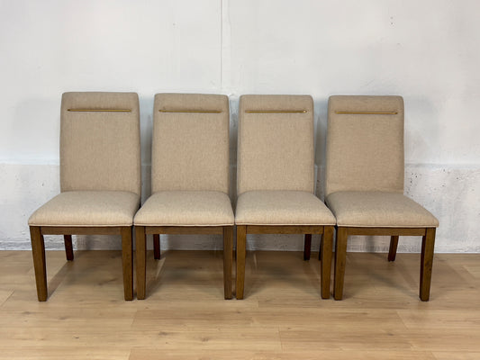 Crystal City Garland Parsons Dining Chairs in Toffee – Set of 4 – Open Box