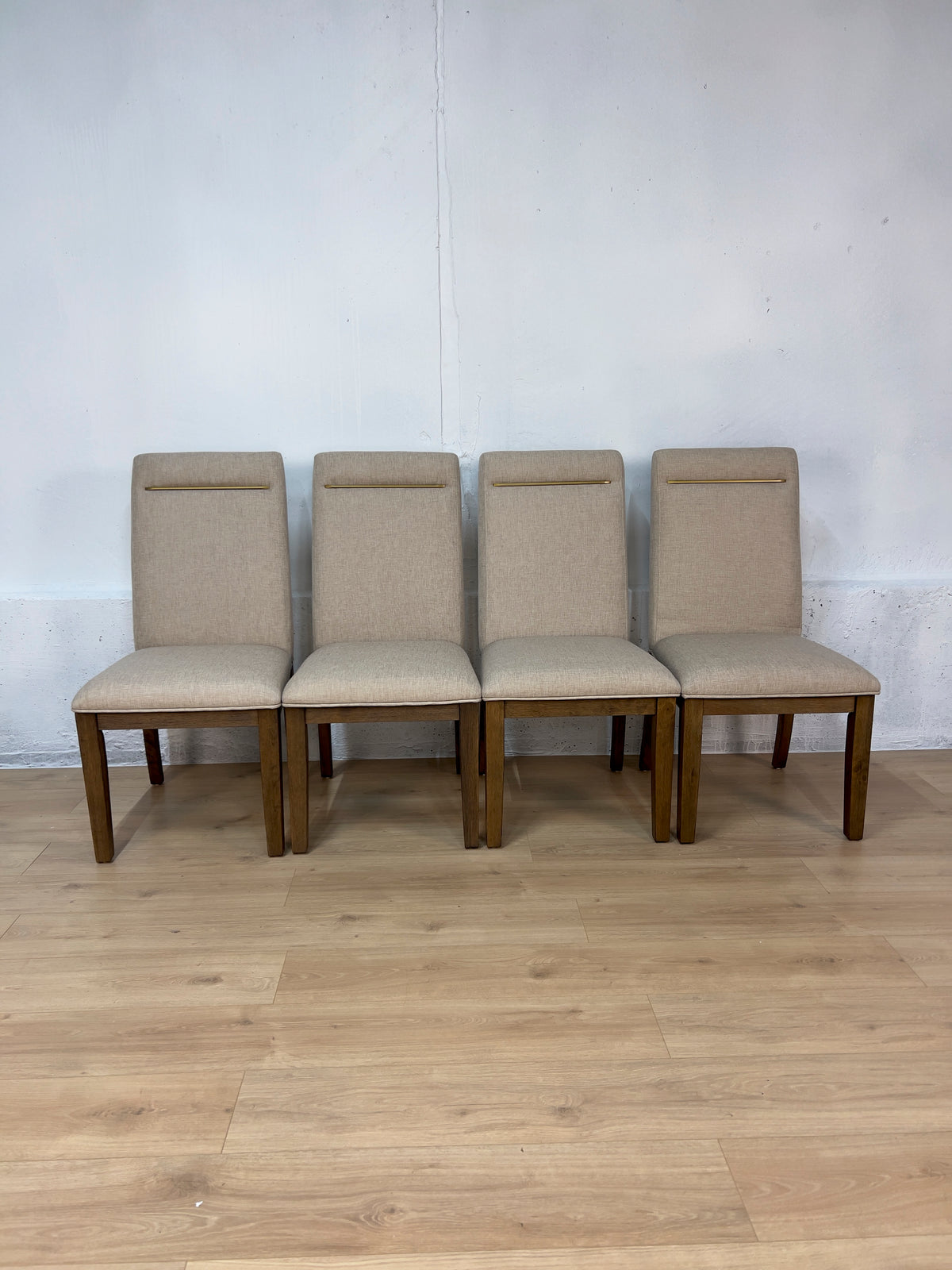 Crystal City Garland Parsons Dining Chairs in Toffee – Set of 4 – Open Box