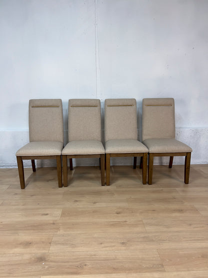Crystal City Garland Parsons Dining Chairs in Toffee – Set of 4 – Open Box