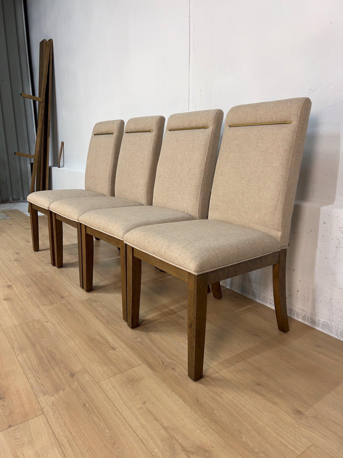 Crystal City Garland Parsons Dining Chairs in Toffee – Set of 4 – Open Box