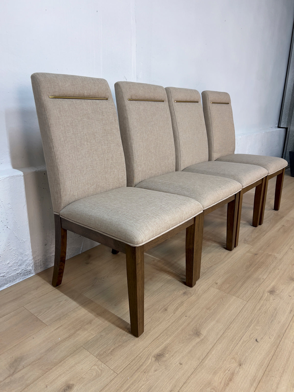 Crystal City Garland Parsons Dining Chairs in Toffee – Set of 4 – Open Box