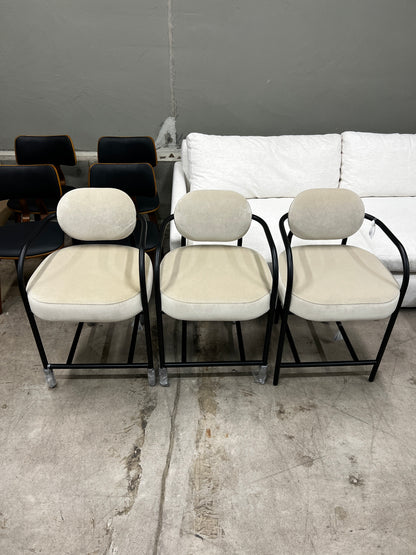 Denver Modern Arches Counter Stools – Set of 3, Velvet – New Open Box