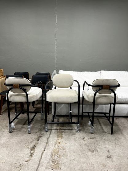 Denver Modern Arches Counter Stools – Set of 3, Velvet – New Open Box