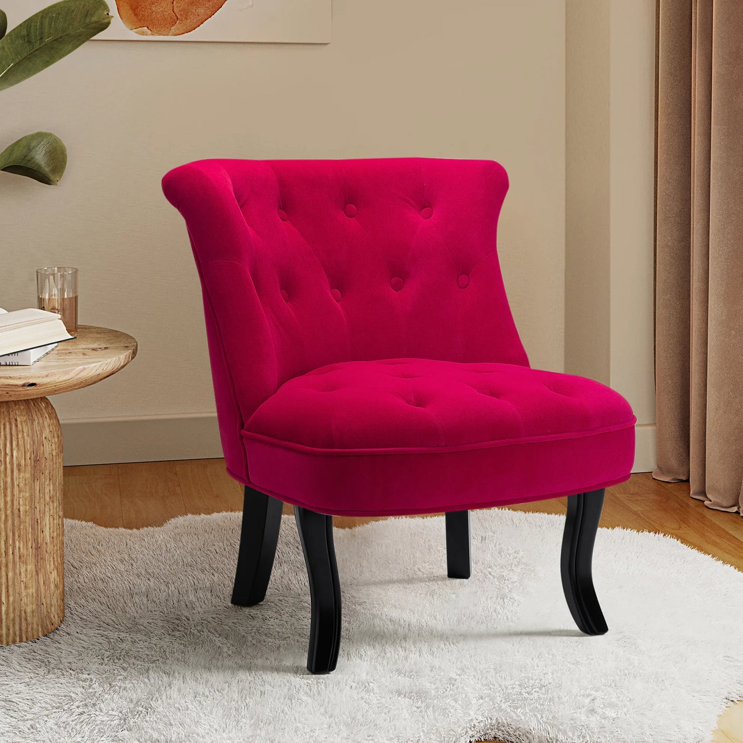 Alceste Accent Chair,RED
