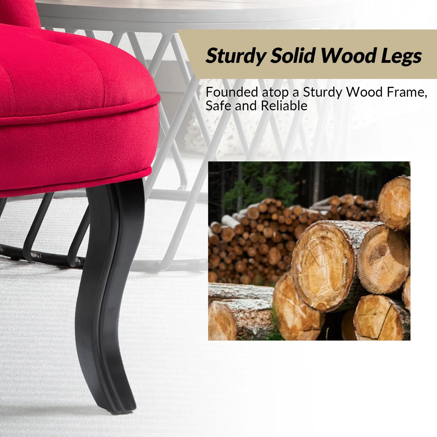 Alceste Accent Chair,RED