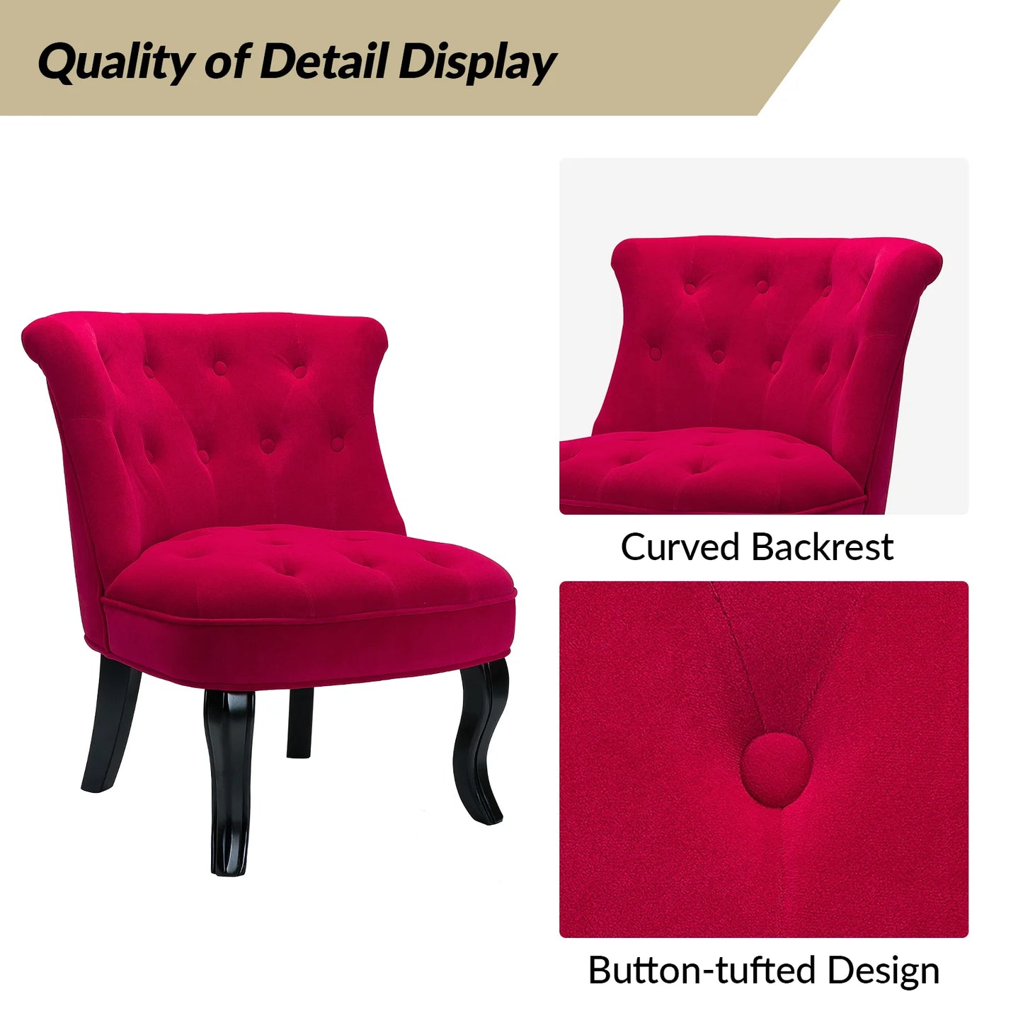 Alceste Accent Chair,RED