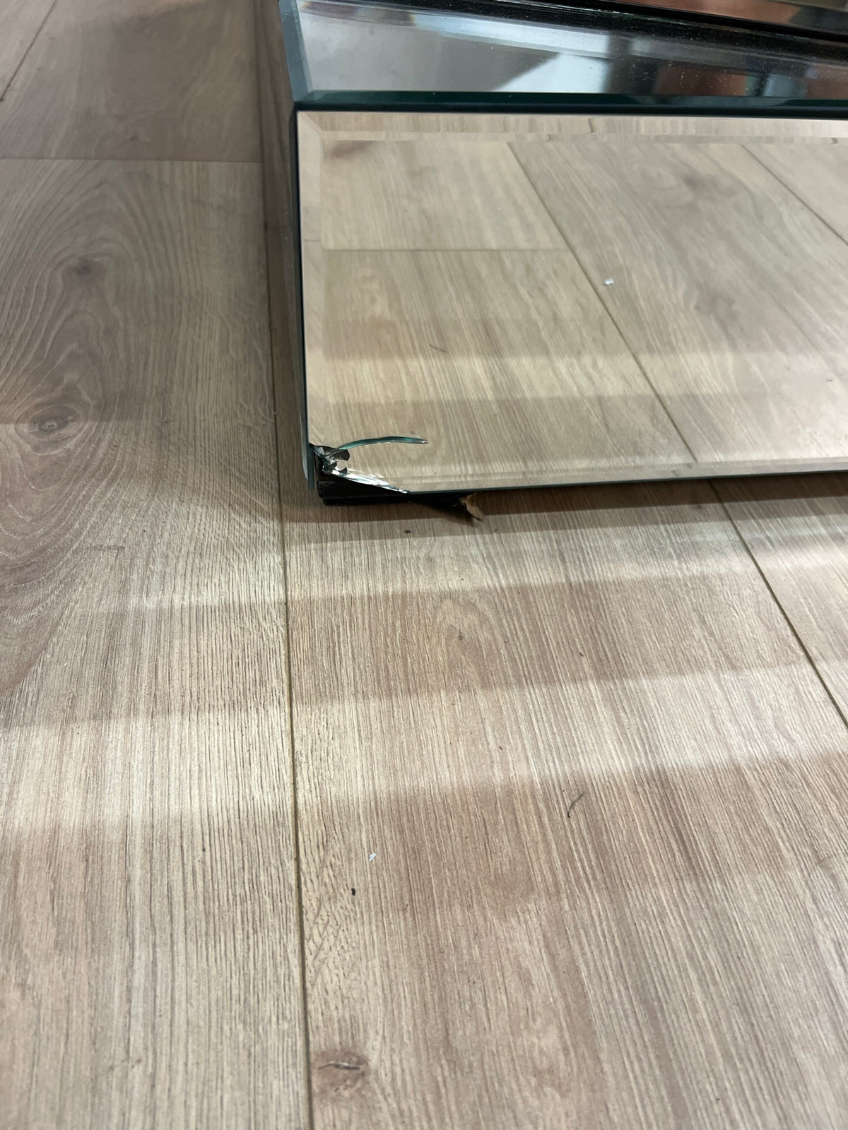 Meridian Furniture Haven Stacked Design Mirrored Coffee Table